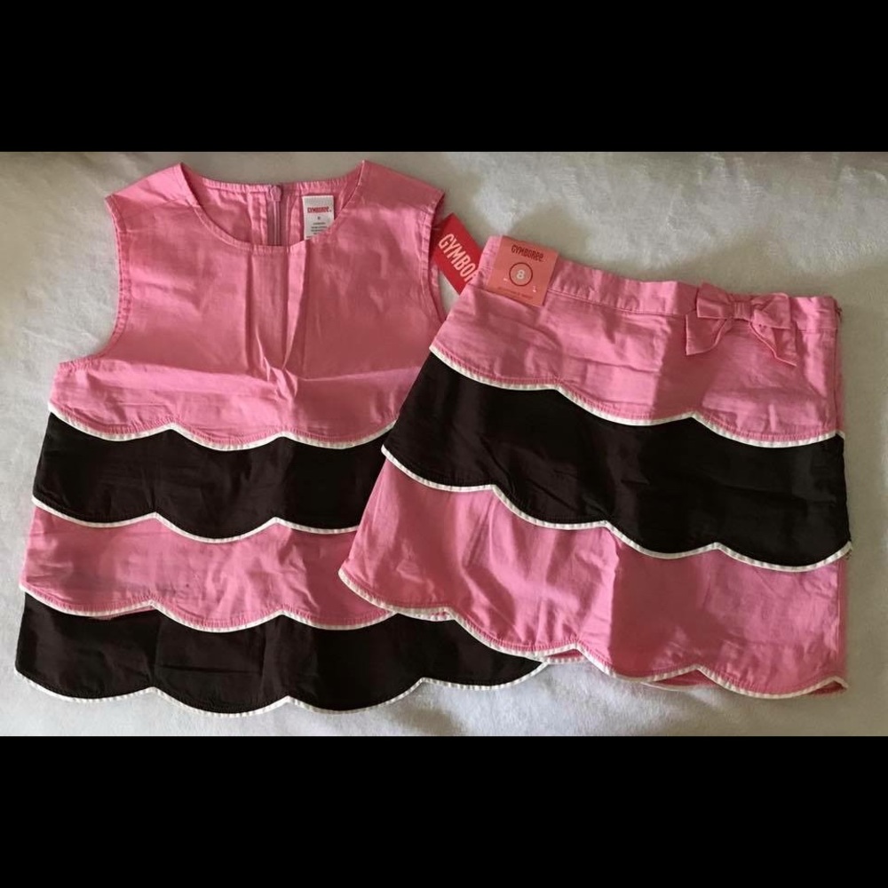 NEW Vintage Gymboree Tea For Two Outfit